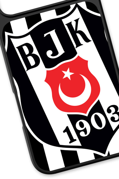 Beşiktaş Büyük Arma Cam Telefon Kılıfı