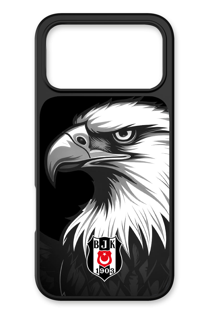 Beşiktaş Büyük Kartal Cam Telefon Kılıfı