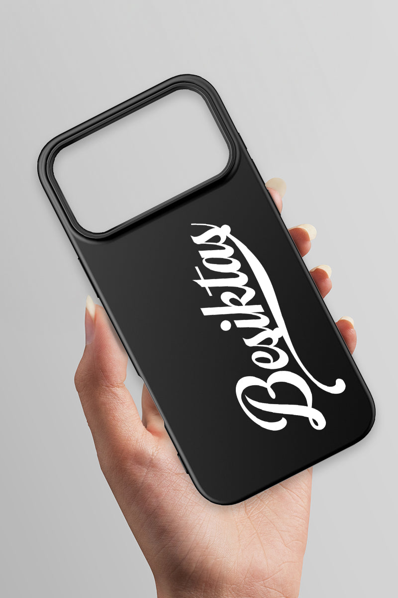 Beşiktaş El Yazılı Siyah Silikon Telefon Kılıfı