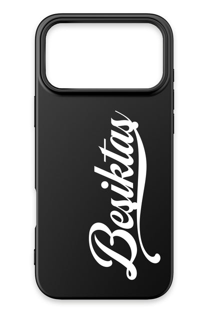 Beşiktaş El Yazılı Siyah Silikon Telefon Kılıfı