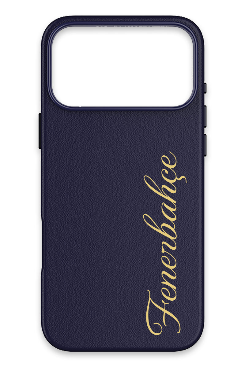 Fenerbahçe Gold El Yazı Deri Magsafe Telefon Kılıfı