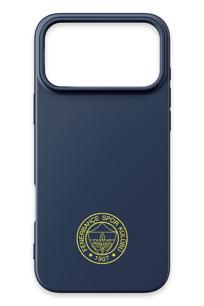 Fenerbahçe Sarı Arma Lacivert Silikon Telefon Kılıfı