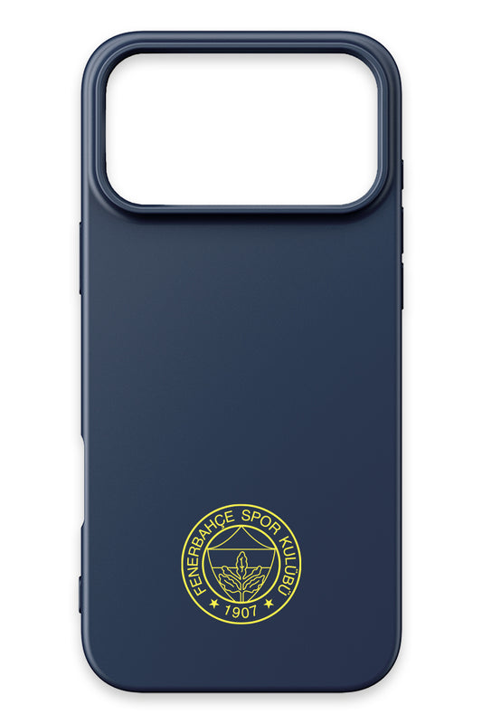 Fenerbahçe Sarı Arma Lacivert Silikon Telefon Kılıfı
