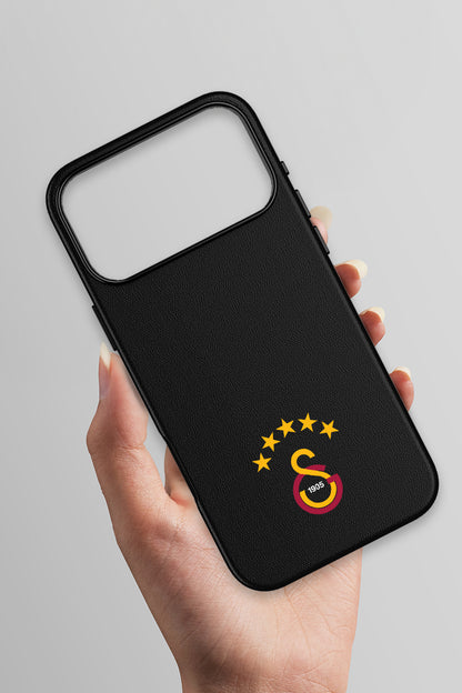 Galatasaray 5 Yıldız Arma Deri Magsafe Telefon Kılıfı