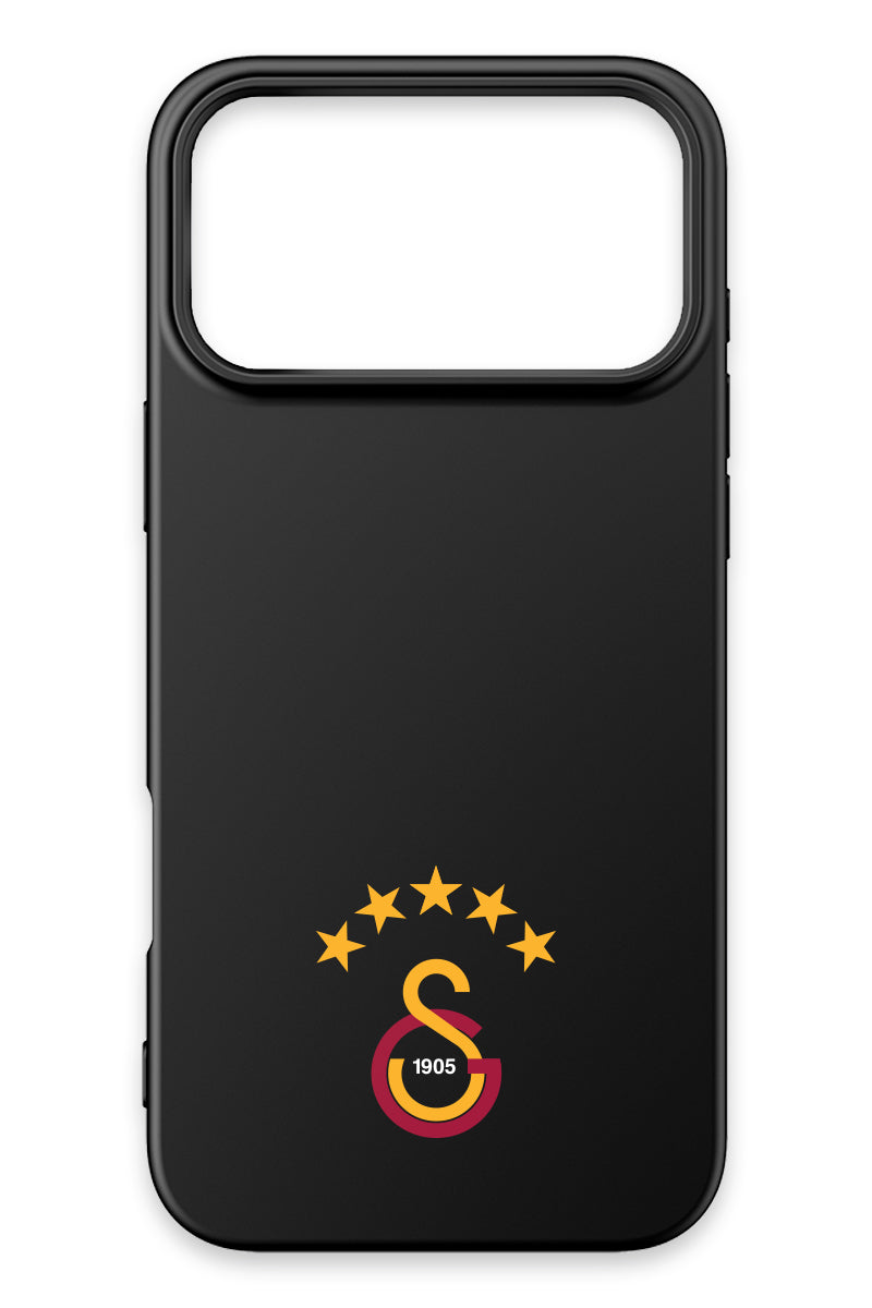 Galatasaray 5 Yıldız Arma Siyah Silikon Telefon Kılıfı