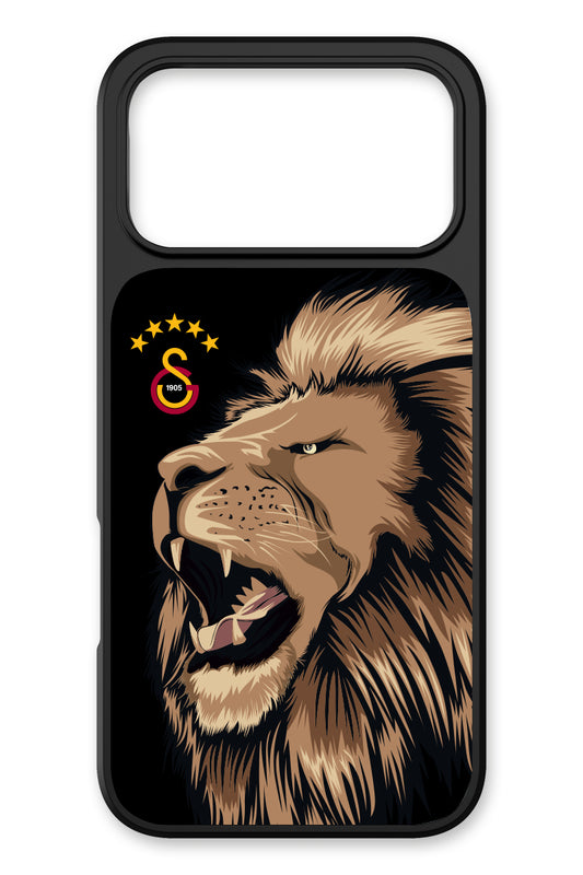 Galatasaray Aslan Gibi Kükre Cam Telefon Kılıfı