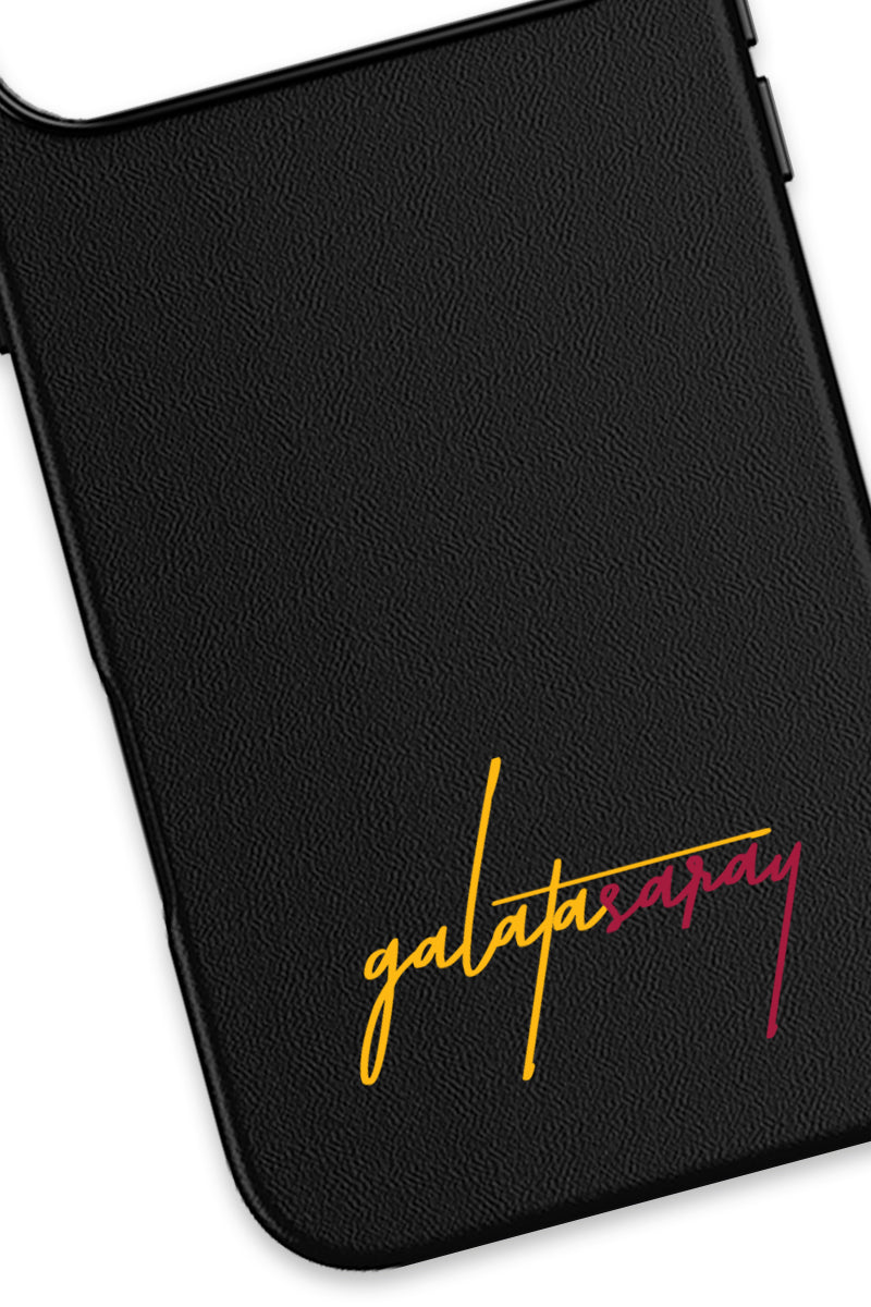 Galatasaray El Yazı Deri Magsafe Telefon Kılıfı
