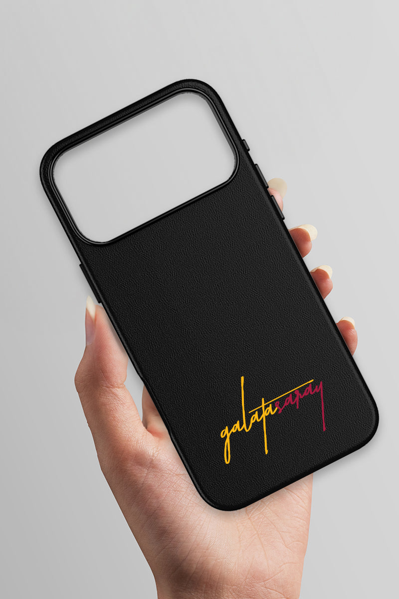 Galatasaray El Yazı Deri Magsafe Telefon Kılıfı