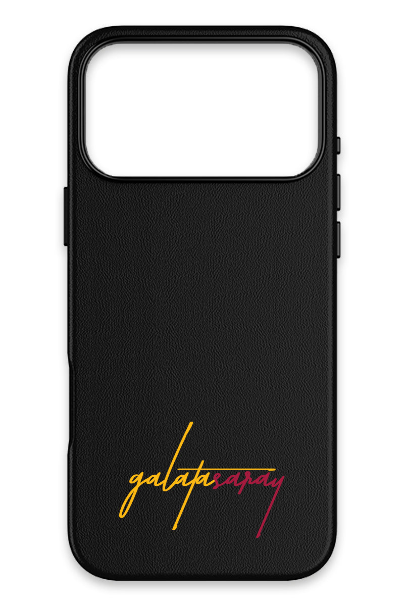 Galatasaray El Yazı Deri Magsafe Telefon Kılıfı