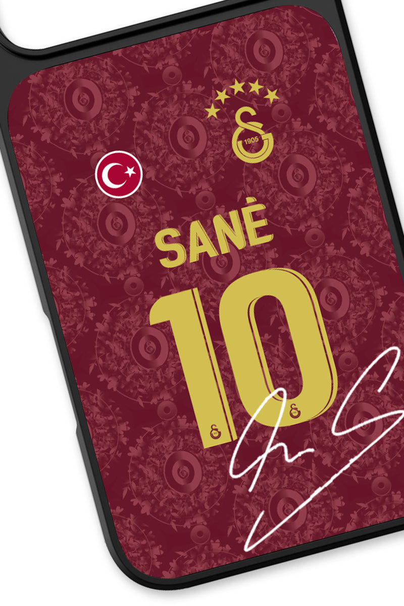 Galatasaray Leroy Sane 3. Forma İmzalı Cam Telefon Kılıfı