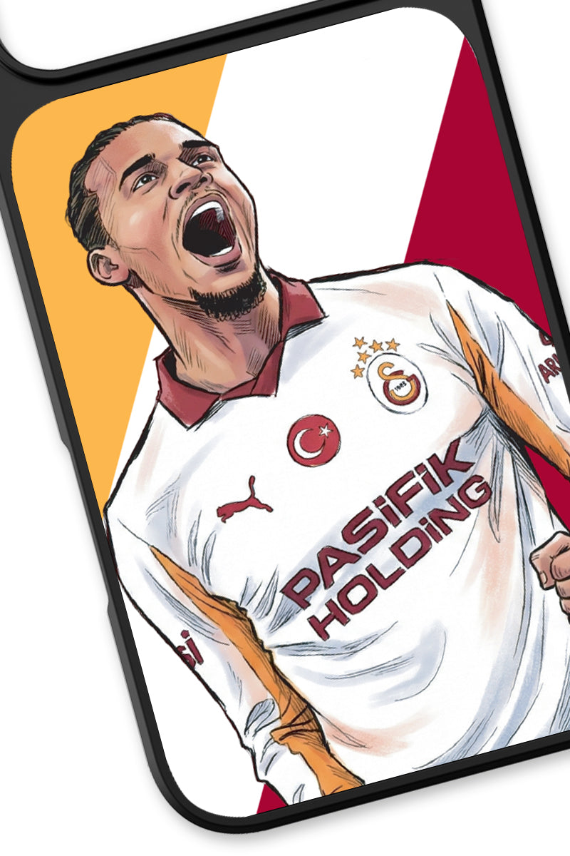 Galatasaray Leroy Sane Gol Sevinci Cam Telefon Kılıfı