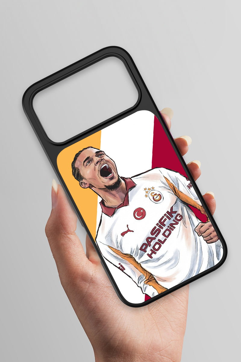 Galatasaray Leroy Sane Gol Sevinci Cam Telefon Kılıfı