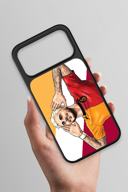 Galatasaray Mauro Icardi Gol Sevinci Cam Telefon Kılıfı