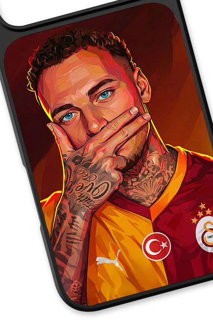 Galatasaray Noa Lang Gol Sevinci Cam Telefon Kılıfı
