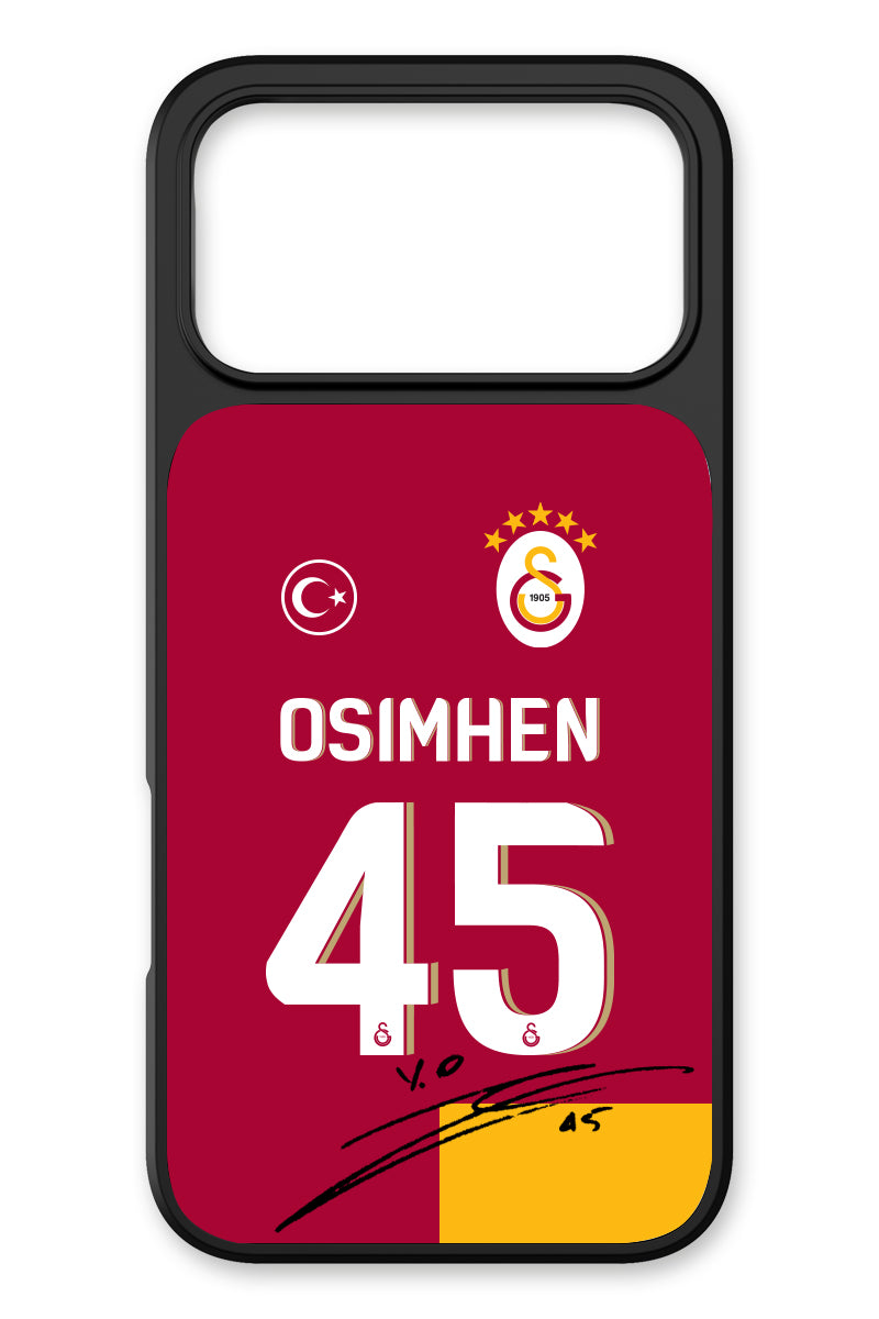 Galatasaray Victor Osimhen Parçalı Forma İmzalı Cam Telefon Kılıfı