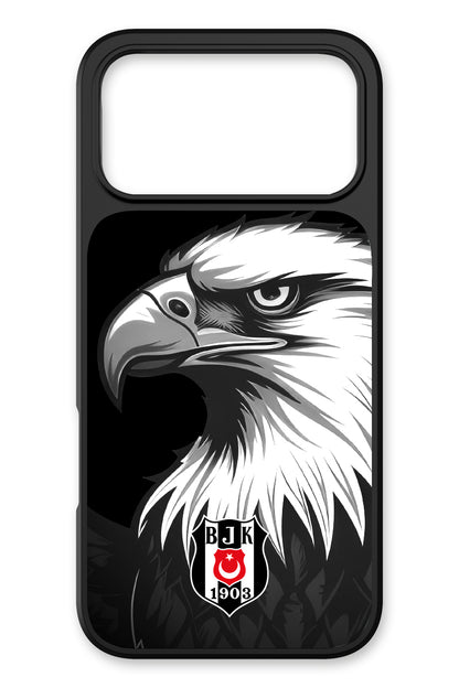 Beşiktaş Büyük Kartal Cam Telefon Kılıfı