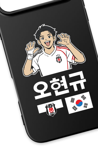 Beşiktaş HyeonGyu OH Siyah Silikon Telefon Kılıfı