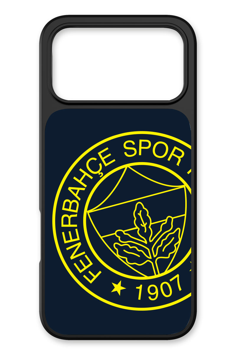 Fenerbahçe Büyük Sarı Arma Cam Telefon Kılıfı