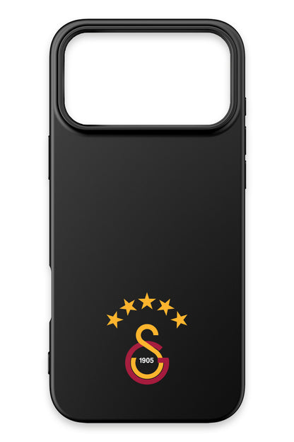 Galatasaray 5 Yıldız Arma Siyah Silikon Telefon Kılıfı