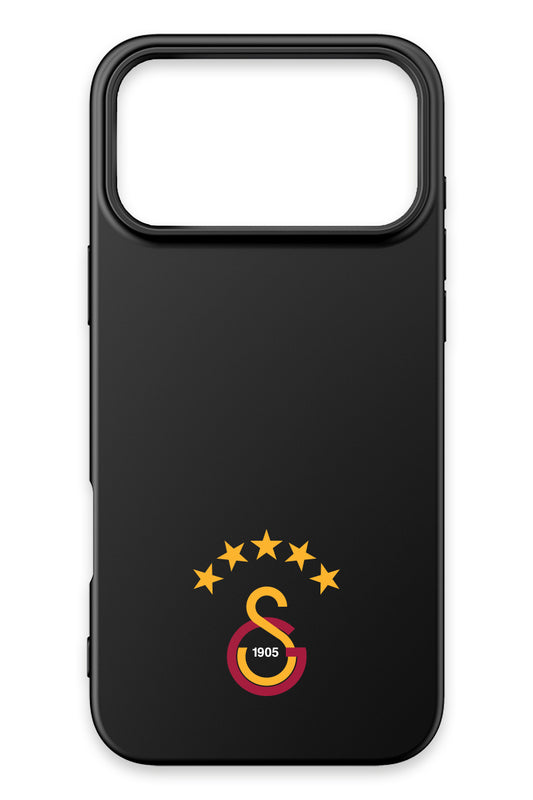 Galatasaray 5 Yıldız Arma Siyah Silikon Telefon Kılıfı