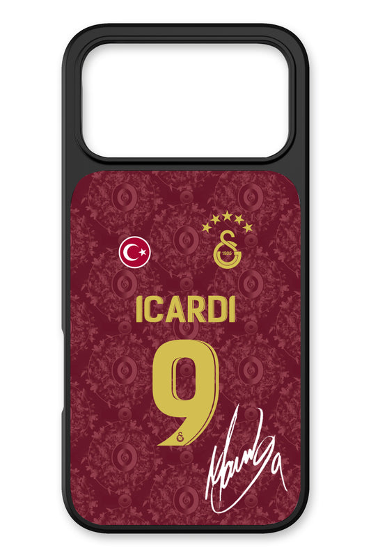 Galatasaray Mauro Icardi 3. Forma İmzalı Cam Telefon Kılıfı