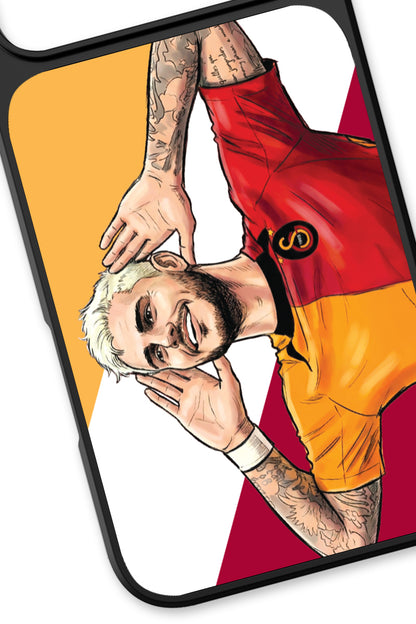 Galatasaray Mauro Icardi Gol Sevinci Cam Telefon Kılıfı