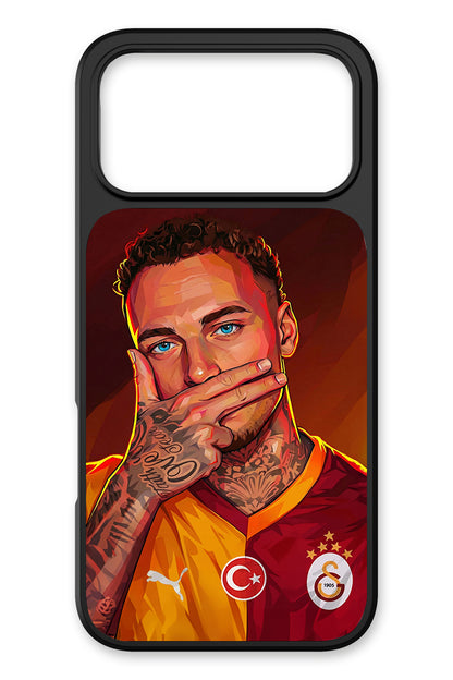 Galatasaray Noa Lang Gol Sevinci Cam Telefon Kılıfı