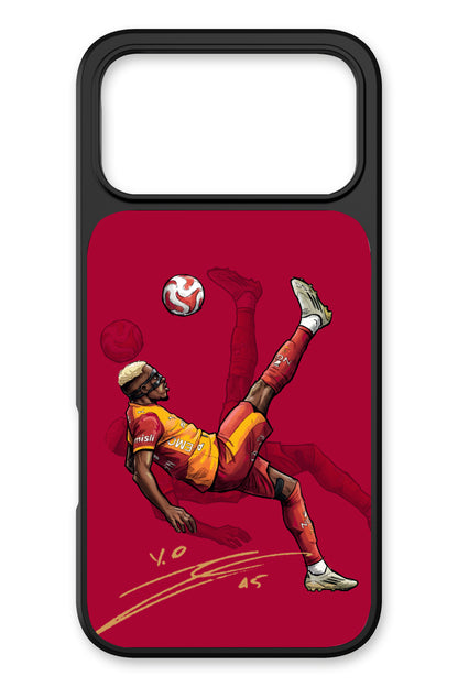 Galatasaray Osimhen Röveşata İmzalı Cam Telefon Kılıfı