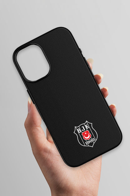 Beşiktaş Bayrak Arma Deri Magsafe Telefon Kılıfı
