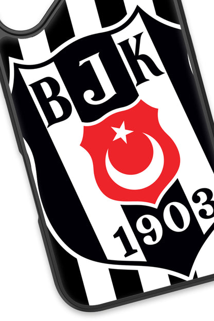 Beşiktaş Büyük Arma Cam Telefon Kılıfı