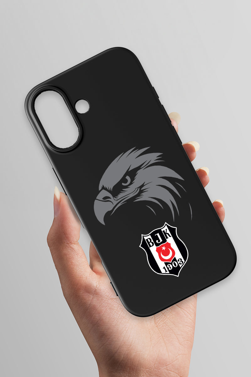 Beşiktaş Kartal Arma Siyah Silikon Telefon Kılıfı