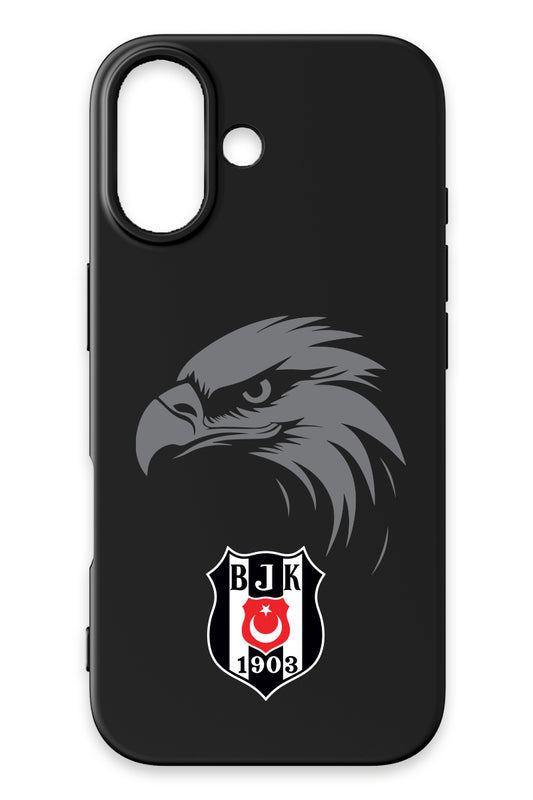 Beşiktaş Kartal Arma Siyah Silikon Telefon Kılıfı