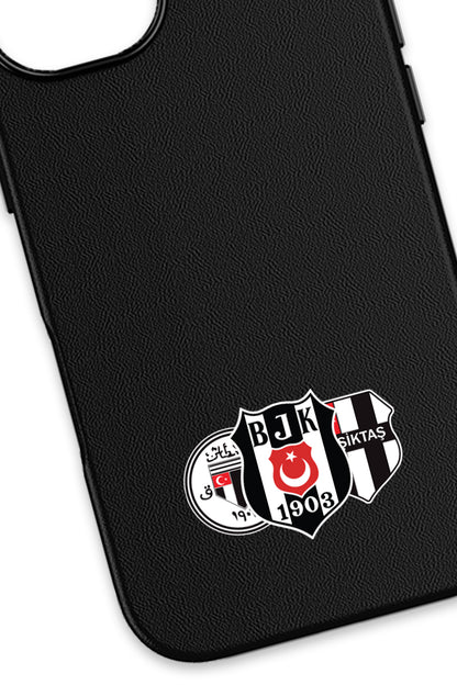 Beşiktaş Üç Arma Deri Magsafe Telefon Kılıfı