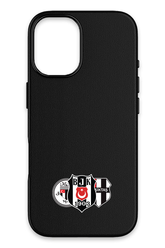 Beşiktaş Üç Arma Deri Magsafe Telefon Kılıfı