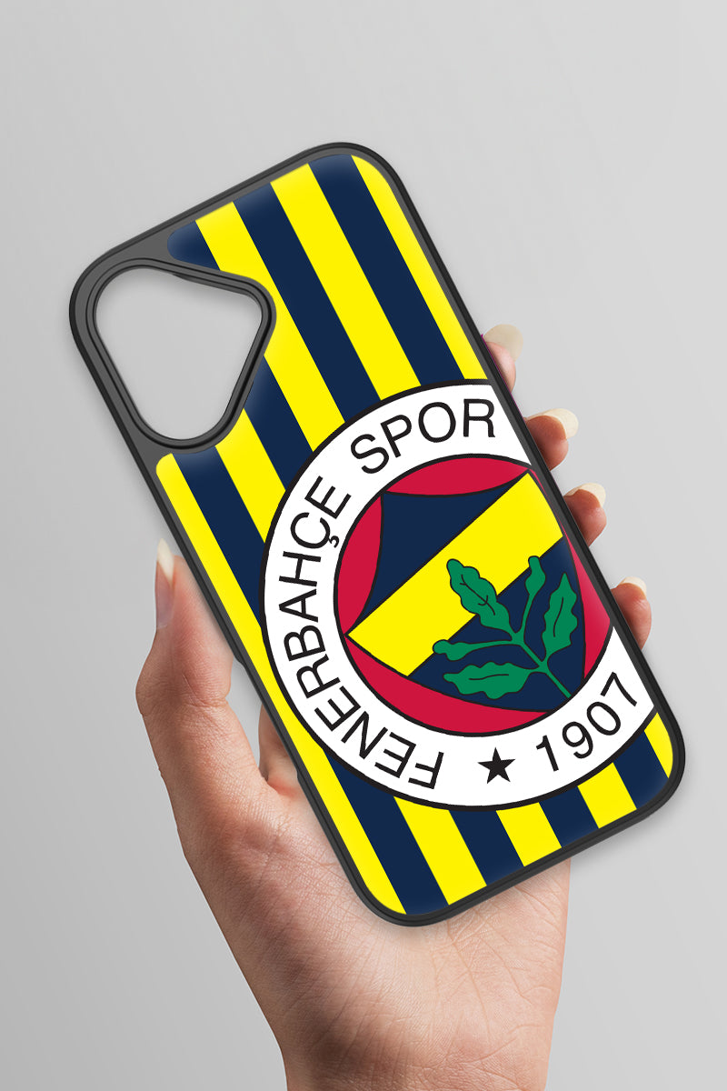 Fenerbahçe Çubuklu Büyük Arma Cam Telefon Kılıfı