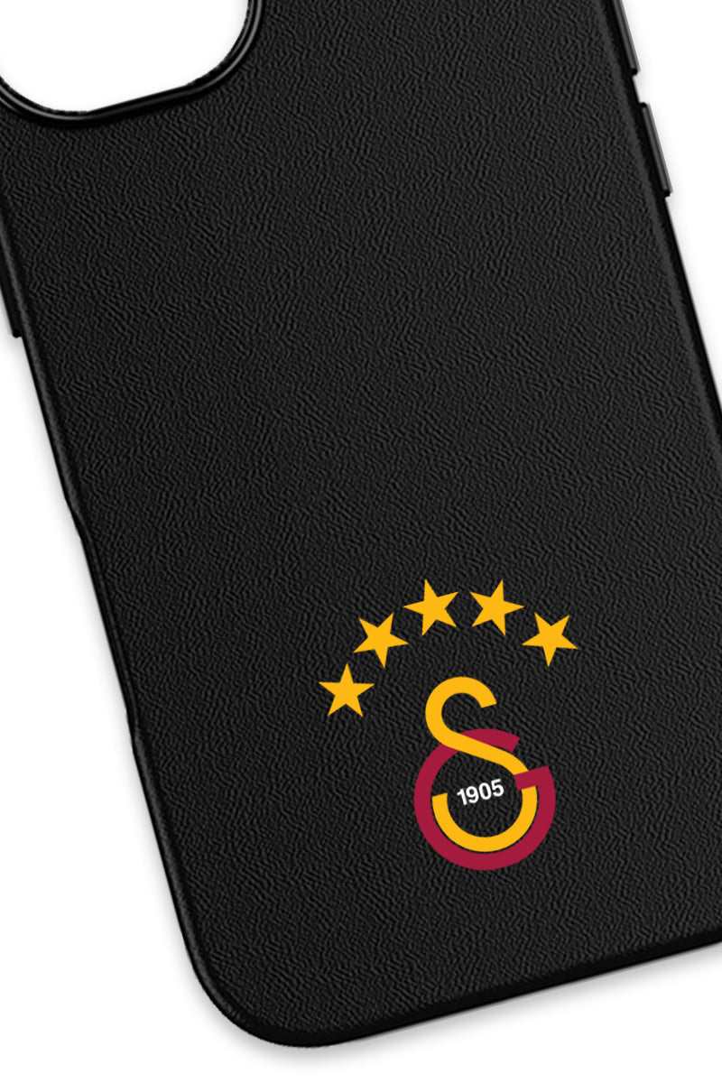 Galatasaray 5 Yıldız Arma Deri Magsafe Telefon Kılıfı