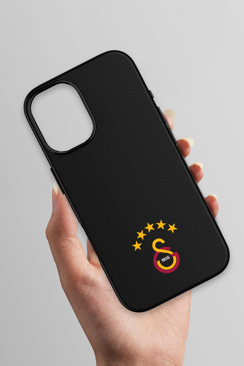 Galatasaray 5 Yıldız Arma Deri Magsafe Telefon Kılıfı