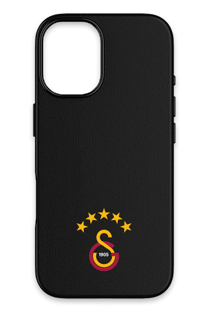 Galatasaray 5 Yıldız Arma Deri Magsafe Telefon Kılıfı