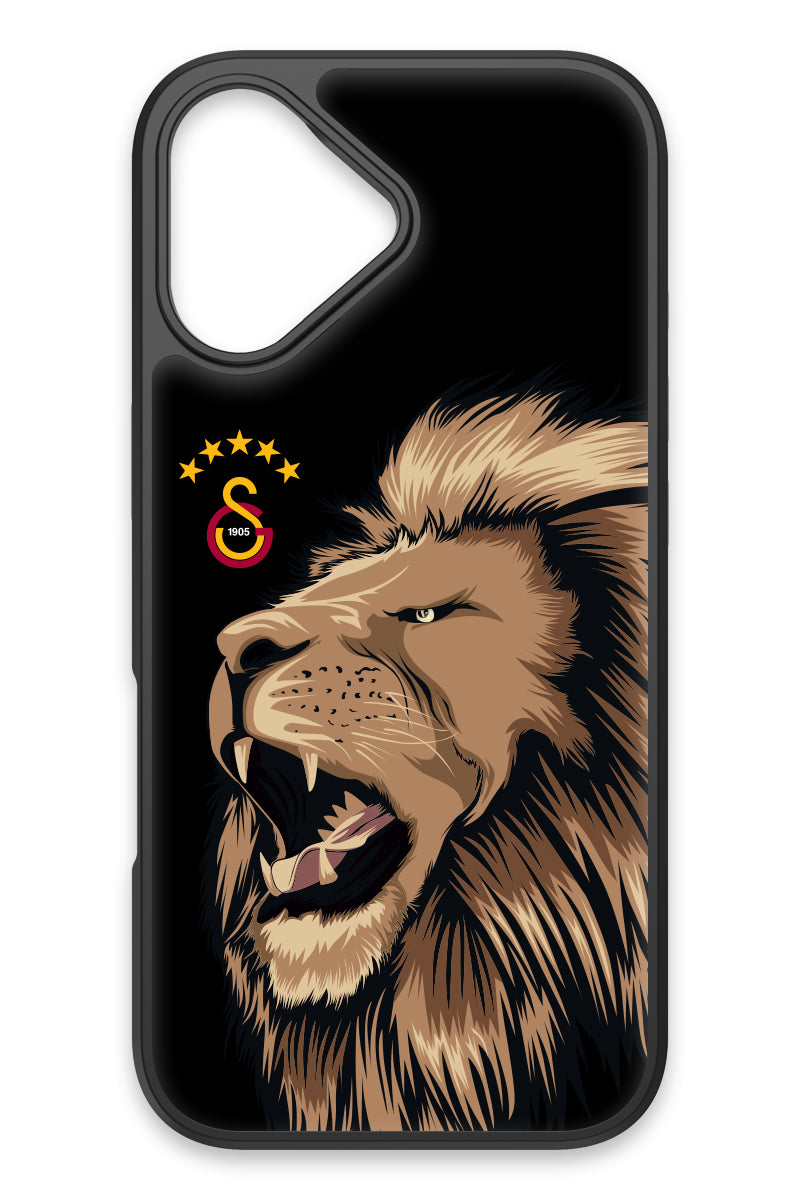 Galatasaray Aslan Gibi Kükre Cam Telefon Kılıfı