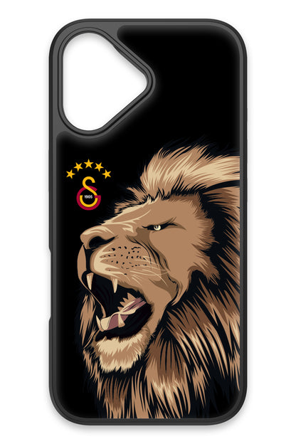 Galatasaray Aslan Gibi Kükre Cam Telefon Kılıfı