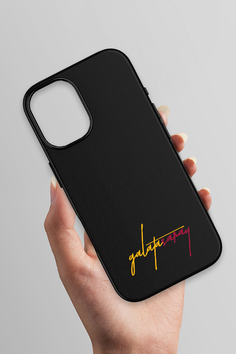 Galatasaray El Yazı Deri Magsafe Telefon Kılıfı