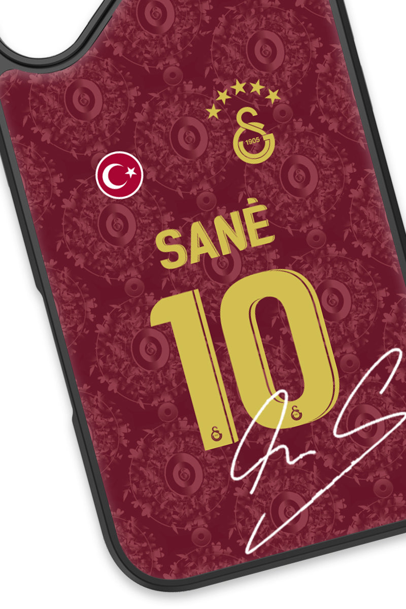 Galatasaray Leroy Sane 3. Forma İmzalı Cam Telefon Kılıfı