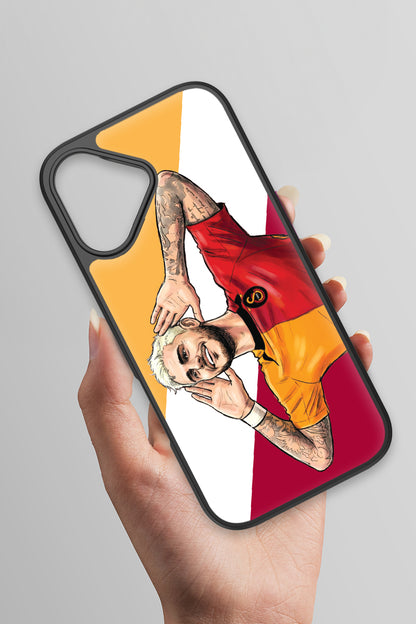 Galatasaray Mauro Icardi Gol Sevinci Cam Telefon Kılıfı