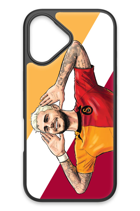 Galatasaray Mauro Icardi Gol Sevinci Cam Telefon Kılıfı