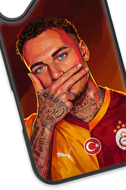 Galatasaray Noa Lang Gol Sevinci Cam Telefon Kılıfı