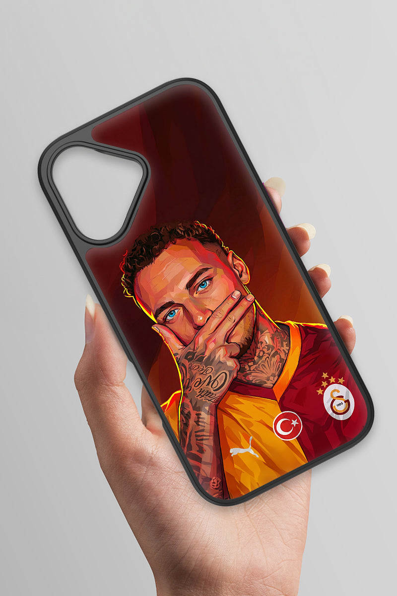 Galatasaray Noa Lang Gol Sevinci Cam Telefon Kılıfı