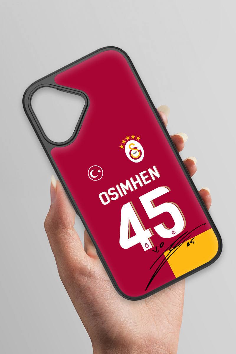 Galatasaray Victor Osimhen Parçalı Forma İmzalı Cam Telefon Kılıfı