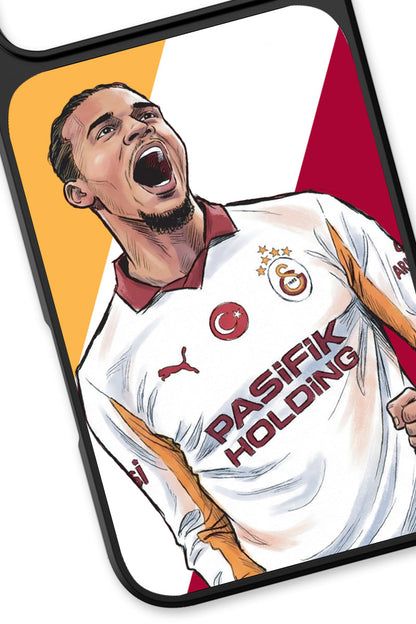 Galatasaray Leroy Sane Gol Sevinci Cam Telefon Kılıfı